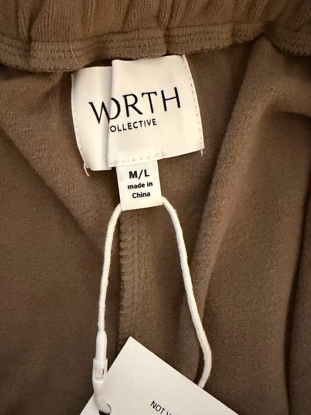 Worth Collective Olive Brown Lounge Set - Oversized Sweatshirt & Wide Leg Pant - Picture 9 of 11